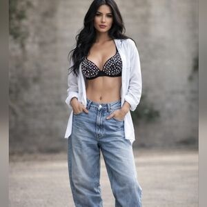 Multi-Color Jewel Studded Bra